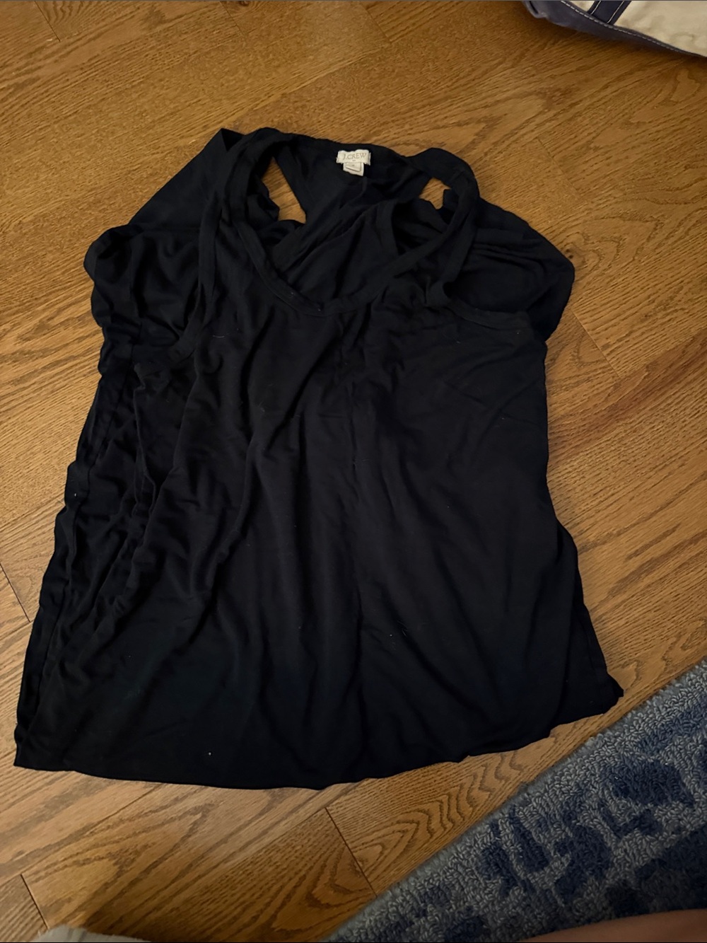 J. Crew Black Maxi Dress - Sleeveless Racerback